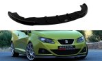 Maxton Front Ansatz für SEAT IBIZA IV (6J) vor Facelift schwarz Hochglanz SE-IB-4-FD1-G