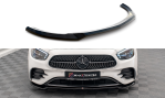 Maxton Front Ansatz V.1 für Mercedes-Benz E AMG-Line W213 Facelift schwarz Hochglanz ME-E-213F-AMGLINE-FD1-G
