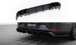 Maxton Diffusor Heck Ansatz + Endschalldampfer Sportauspuff Attrappe Seat Leon ST FR Mk4 SE-LE-4-FR-ST-RS2G+RS2RG+CHROME