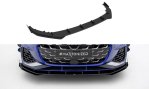 Maxton Street Pro Front Ansatz + Flaps Audi A3 S-Line Limousine / S3 Limousine 8Y Facelift schwarz Hochglanz AUS38YFCNC-FD1B+FSF1-G