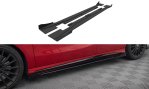 Maxton Street Pro Seitenschweller Ansatz + Flaps Mercedes-Benz A 45 AMG W176 Facelift schwarz Hochglanz MEA176FAEROCNC-SD1BRB+SF1-G