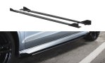 Maxton Street Pro Seitenschweller Ansatz + Flaps Audi S3 / A3 S-Line Limousine 8V schwarz Hochglanz AUS33SCNC-SD1BRB+SF1-G