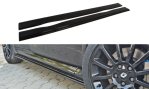 Maxton Seitenschweller Ansatz für RENAULT CLIO MK3 RS schwarz Hochglanz RE-CL-3-RS-SD1-G