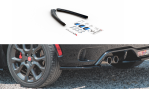 Maxton Heck Ansatz Flaps Diffusor für Fiat 124 Spider Abarth schwarz matt FI-124-1-AB-RSD2-T