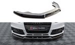 Maxton Front Ansatz V.1 Audi A4 Competition B8 Facelift schwarz Hochglanz AU-A4-B8F-COMP-FD1-G