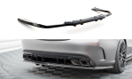 Maxton Mittlerer Cup Diffusor Heck Ansatz Mercedes-AMG C63 Limousine / Kombi W205 Facelift schwarz Hochglanz ME-C-205F-63-RD1G+RD2-G