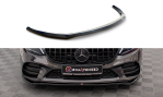 Maxton Front Ansatz V.1 für Mercedes-Benz C AMG Line Limousine / Coupe W205 / C205 Facelift schwarz Hochglanz ME-C-205F-AMGLINE-C-FD1-G