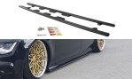 Maxton Seitenschweller Ansatz für Audi S7 / A7 S-Line C7 schwarz Hochglanz AU-A7-1-SLINE-SD1-G
