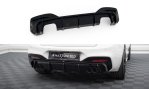 Maxton Diffusor Heck Ansatz V.3 BMW 1er M-Paket / M140i F20 Facelift (Version mit Doppelauspuff auf beiden Seiten) BM-1-F20F-M-RS3GOO_OO