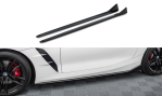 Maxton Seitenschweller Ansatz BMW Z4 M40i / M-Paket G29 Facelift schwarz Hochglanz BM-Z4-29F-M-SD1-G