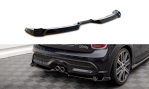Maxton Zentrale Hinten Splitte Mini Cooper S F56 Facelift schwarz Hochglanz MC-S-3F-56-JCW-RD1-G