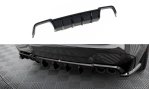 Maxton Diffusor Heck Ansatz BMW X3 M F97 / F97 Facelift schwarz Hochglanz BM-X3M-F97F-RS1GOO_OO+RS1R-G
