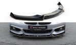 Maxton Front Ansatz V.4 BMW 4er Coupe / Gran Coupe / Cabrio M-Paket F32 / F36 / F33 schwarz Hochglanz BM-4-F32-MPACK-FD4-G