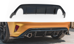 Maxton Diffusor Heck Ansatz V.3 für Ford Focus ST Mk4  schwarz Hochglanz FO-FO-4-ST-RS2-G
