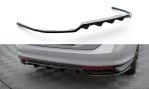 Maxton Mittlerer Cup Diffusor Heck Ansatz VW Passat R-Line B8 Facelift schwarz Hochglanz VW-PA-B8F-RLINE-RD1G+RD2-G