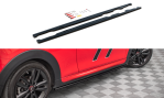 Maxton Seitenschweller Ansatz für Mini Cooper S John Cooper Works F56 schwarz Hochglanz MC-S-3-56-JCW-SD1-G
