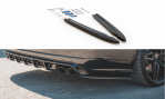Maxton Heck Ansatz Flaps Diffusor V.2 für Audi S8 D4 Facelift schwarz Hochglanz AU-S8-D4-RSD2-G