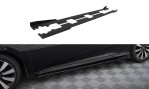Maxton Street Pro Seitenschweller Ansatz + Flaps Honda Civic Mk10 schwarz Hochglanz HOCI10CNC-SD1B+SF1-G