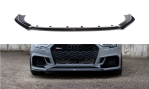 Maxton Front Ansatz V.2 für Audi RS3 8V FL Limousine schwarz Hochglanz AU-RS3-8VF-S-FD2-G