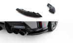 Maxton Heck Ansatz Flaps Diffusor V.1 BMW 1er M-Paket F70 schwarz Hochglanz BM-1-70-M-RSD1-G