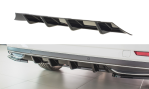 Maxton Diffusor Heck Ansatz für Skoda Superb Mk3 FL schwarz Hochglanz SK-SU-3F-RS1-G