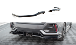 Maxton Mittlerer Diffusor Heck Ansatz DTM Look für Honda Civic Sport Mk 10 Facelift schwarz Hochglanz HO-CI-10-SPORT-RSD1G+RD1-G