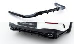 Maxton Mittlerer Cup Diffusor Heck Ansatz Mercedes-AMG CLA 35 / 45 Coupe / Shooting Brake C118 Facelift / X118 Facelift schwarz Hochglanz ME-CLA-118-45AMG-RD1G+RD2-G