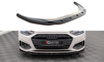Maxton Front Ansatz V.2 für Audi A4 B9 Facelift schwarz Hochglanz AU-A4-B9F-FD2-G