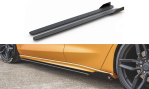 Maxton Racing Seitenschweller Ansatz + Flaps Ford Focus ST / ST-Line Mk4 schwarz Hochglanz FOFO4STCNC-SD1BRB+SRF1-G