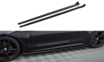 Maxton Seitenschweller Ansatz V.3 BMW 4er Coupe / Gran Coupe / Cabrio M-Paket F32 / F36 / F33 schwarz Hochglanz BM-4-F36-GC-MPACK-SD1-G