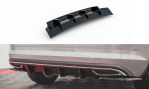 Maxton Diffusor Heck Ansatz für Skoda Kodiaq Mk1 Sportline schwarz Hochglanz SK-KO-1-SL-RS1G+RS1R-G