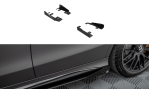 Maxton Side Flaps Mercedes-AMG C63 Limousine / Kombi W205 Facelift schwarz Hochglanz MEC205F63CNC-SF1-G