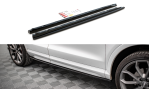 Maxton Seitenschweller Ansatz für Audi Q3 8U Facelift schwarz Hochglanz AU-Q3-1F-SLINE-SD1-G
