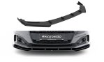 Maxton Street Pro Front Ansatz + Flaps Audi A5 F5 Facelift schwarz Hochglanz AUA52FSBCNC-FD1BRB+FSF1-G