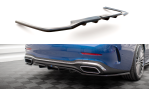 Maxton Mittlerer Diffusor Heck Ansatz DTM Look für Mercedes-Benz C AMG-Line W206 schwarz Hochglanz ME-C-206-AMGLINE-K-RD1G+RD2-G