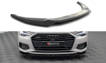 Maxton Front Ansatz V.3 für Audi A6 C8 schwarz Hochglanz AU-A6-C8-FD3G+FD3R-G