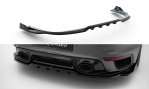Maxton Mittlerer Cup Diffusor Heck Ansatz Porsche 911 Turbo S Sport Package 992 schwarz Hochglanz PO-911-992-TURBO-S-SPORT-RD1G+RD2-G
