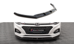 Maxton Front Ansatz V.1 für Hyundai I20 Mk2 Facelift schwarz Hochglanz HY-I20-2F-FD1-G