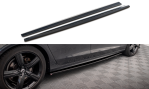 Maxton Seitenschweller Ansatz für Volvo V90 R-Design Mk2 schwarz Hochglanz VO-V90-2-RDESIGN-SD1-G