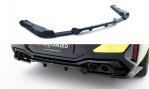 Maxton Mittlerer Cup Diffusor Heck Ansatz BMW X4M F98 Facelift schwarz Hochglanz BM-X4M-F98F-RD1G+RD2-G