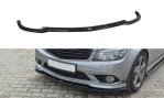 Maxton Front Ansatz für Mercedes C W204 AMG-Line (vor Facelift) schwarz Hochglanz ME-C-204-AMGLINE-FD1-G