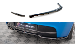 Maxton Mittlerer Cup Diffusor Heck Ansatz BMW 1er M-Paket E87 Facelift schwarz Hochglanz BM-1-87F-MPACK-RD1G+RD2-G