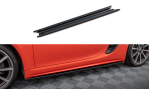 Maxton Seitenschweller Ansatz für Porsche 718 Cayman 982c schwarz Hochglanz PO-CA-718-SD1-G
