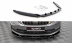 Maxton Front Ansatz V.2 für Skoda Octavia Mk3 Facelift schwarz Hochglanz SK-OC-3F-FD2-G