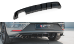 Maxton Diffusor Heck Ansatz für SEAT Leon Mk3 FR Facelift schwarz Hochglanz SE-LE-3F-FR-RS1-G