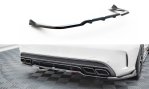 Maxton Mittlerer Cup Diffusor Heck Ansatz Mercedes-AMG C63 Limousine / Kombi W205 / S205 schwarz Hochglanz ME-C-205-63-RD1G+RD2-G