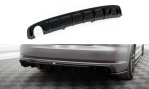 Maxton Diffusor Heck Ansatz Audi A4 S-line B9 (Ausführung mit einseitigem Doppelauspuffendrohr) AU-A4-B9-SLINE-RS1GO_