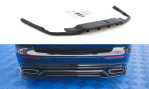 Maxton Mittlerer Diffusor Heck Ansatz DTM Look für Volvo S60/V60 R-Design Mk3 schwarz Hochglanz VO-S60-3-RDESIGN-RD1G+RD2-G