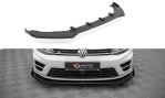 Maxton Street Pro Front Ansatz +Flaps für V.1 + Flaps Volkswagen Golf R Mk7 schwarz Hochglanz VWGO7RCNC-FD1BRB+FSF1-G