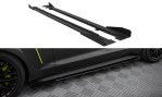 Maxton Street Pro Seitenschweller Ansatz + Flaps Ford Mustang GT Mk6 schwarz Hochglanz FOMU6GTCNC-SD1BRB+SF1-G